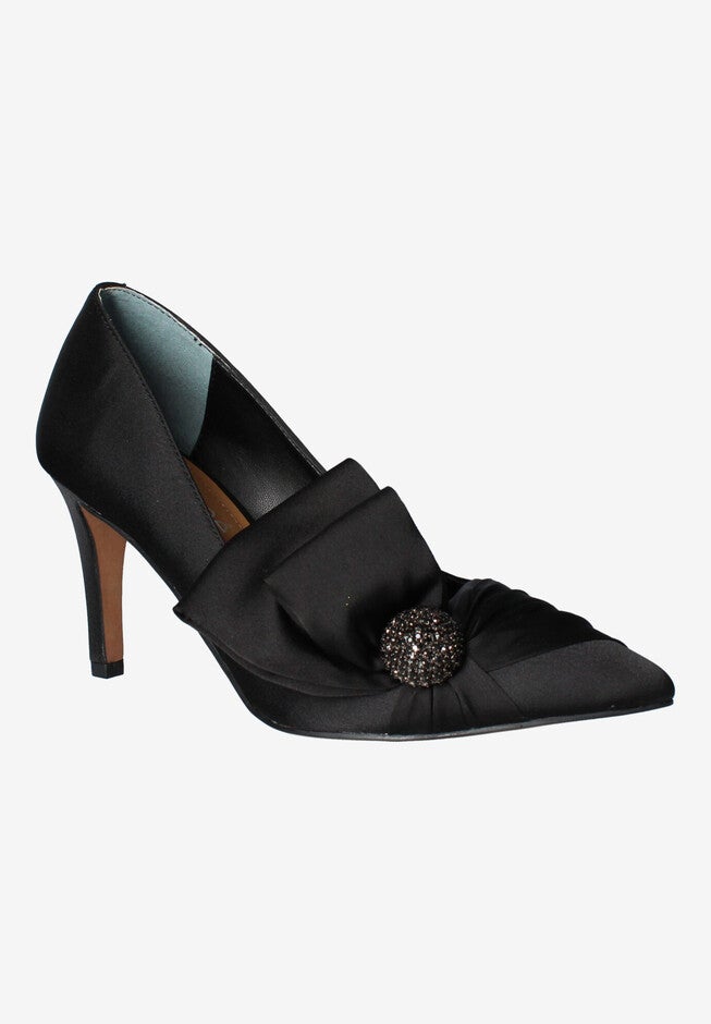Hirisha Pump, BLACK SATIN, hi-res image number 0