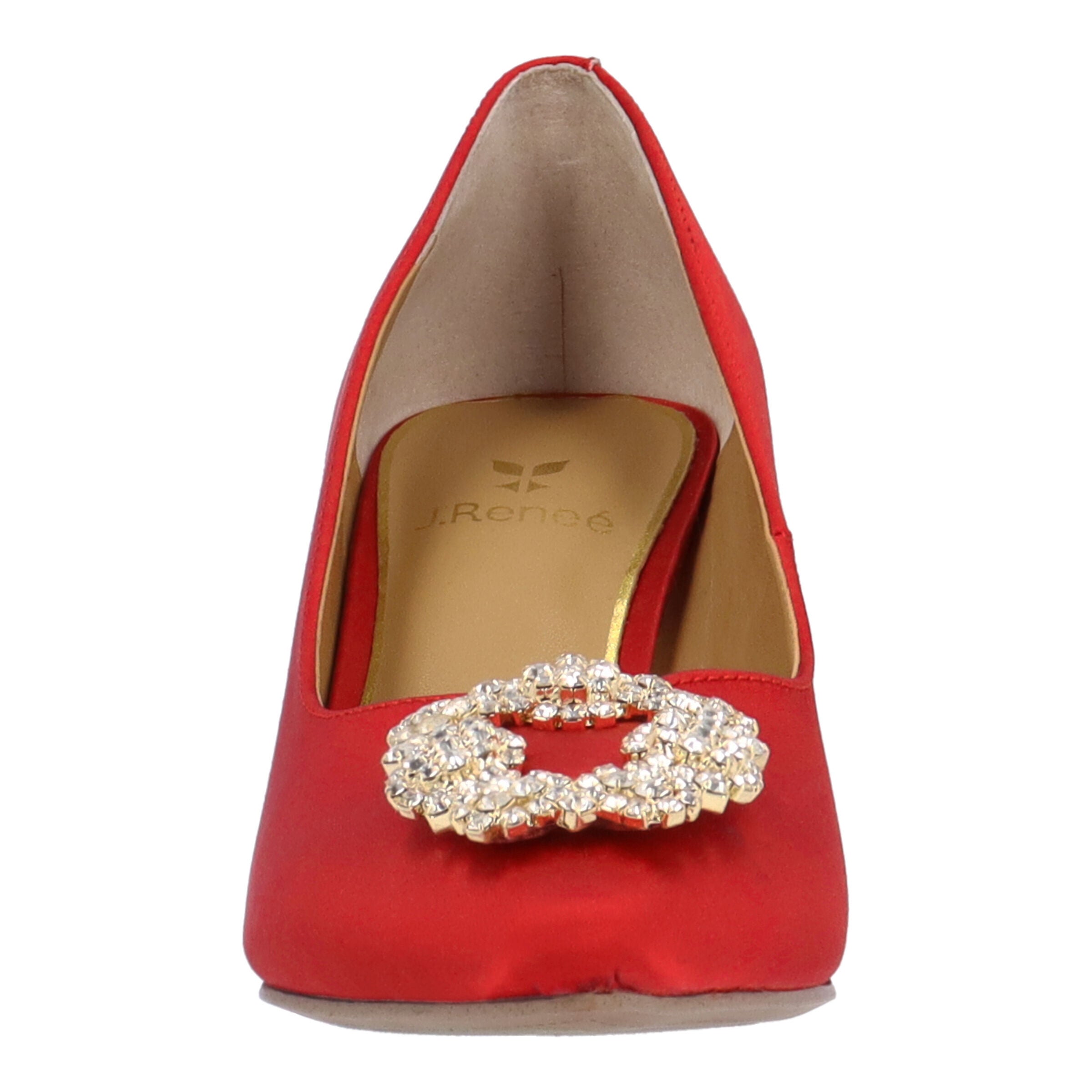 Ezara Slip-On Pump, RED, alternate image number 2