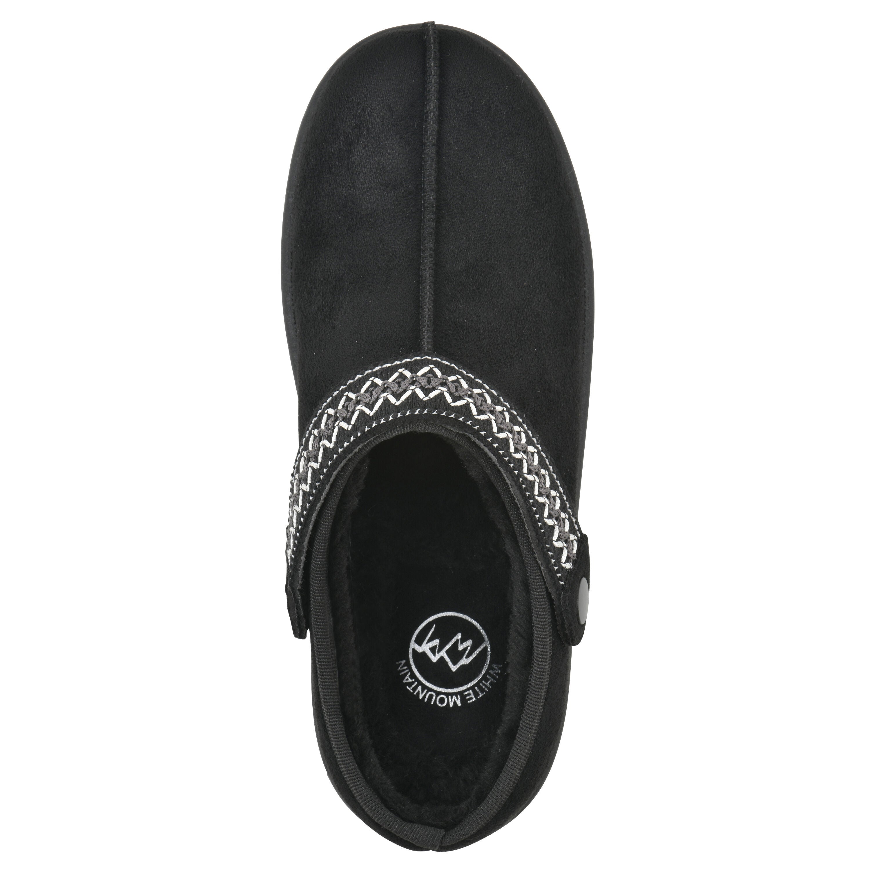Incast Faux Fur-Lined Clog, BLACK FABRIC, alternate image number 4