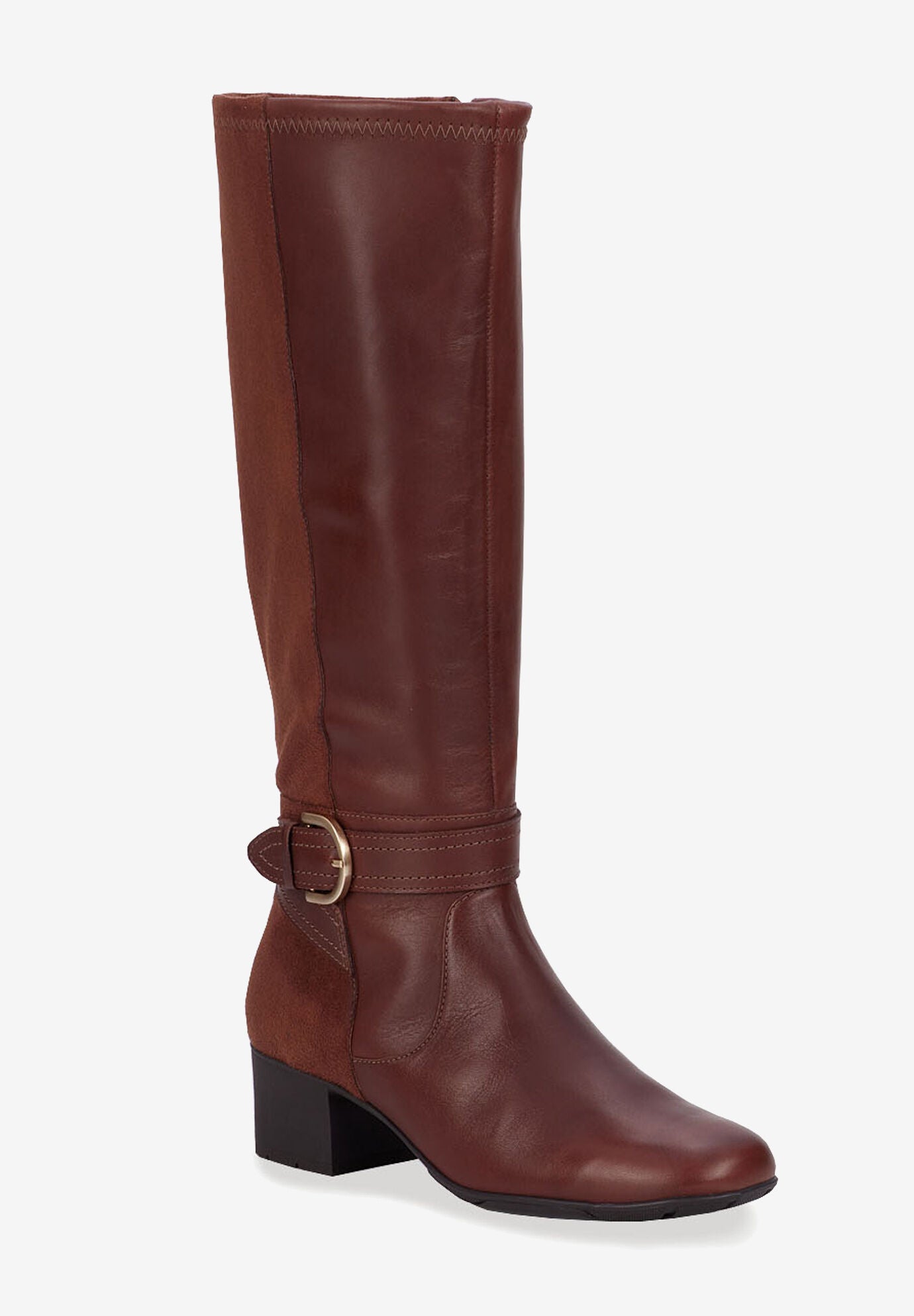 Max Wide Calf Boot, TOBACCO LEATHER SUEDE, hi-res image number 0