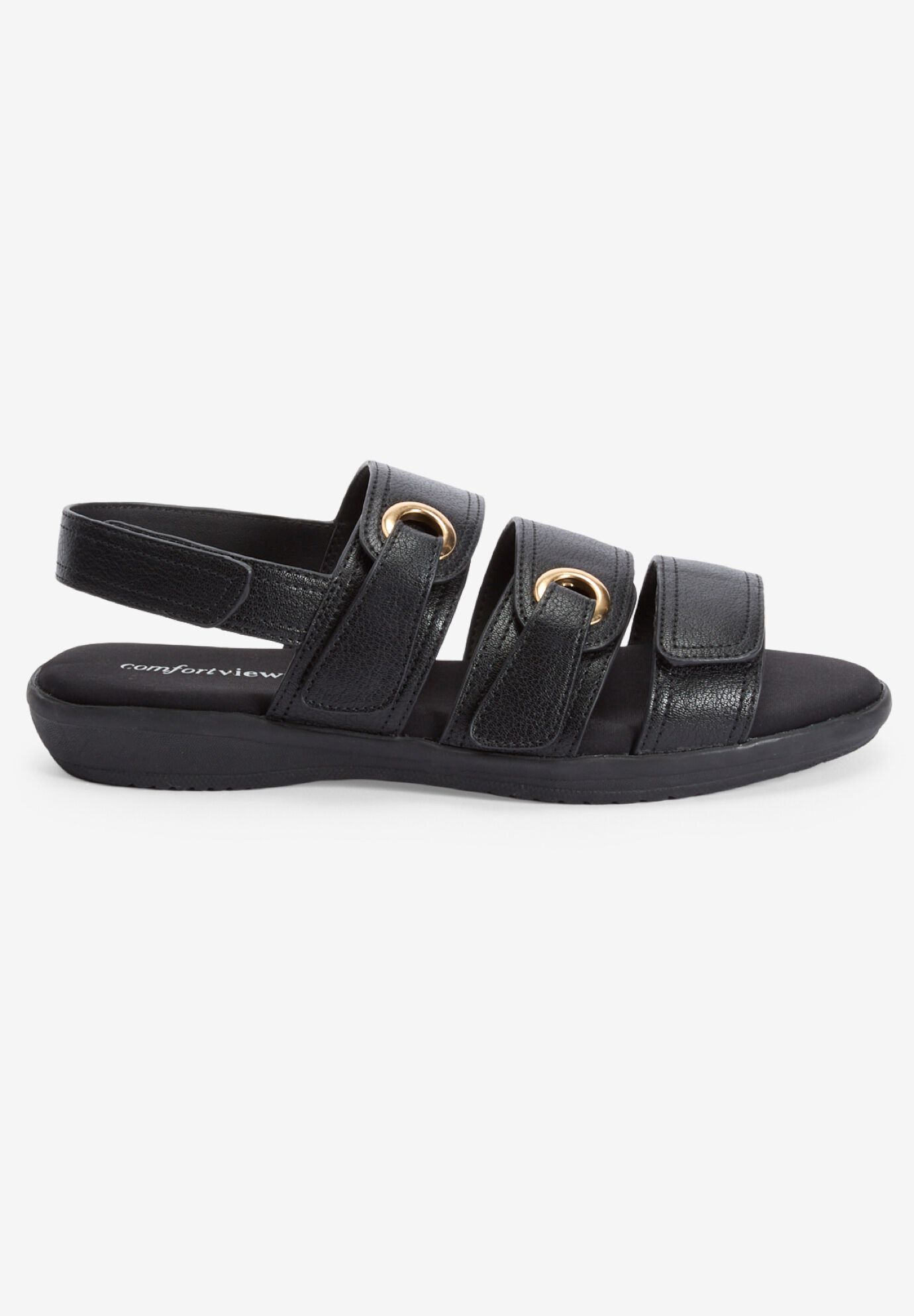 The Winnie Orthotic Sandal, BLACK, alternate image number 3