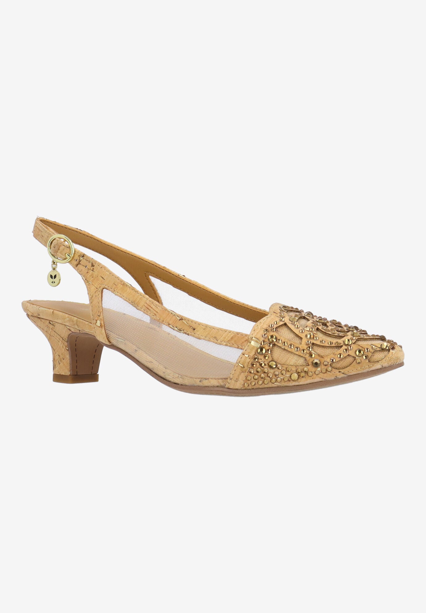 Elsinora Slingback Pump, NATURAL GOLD, hi-res image number 0