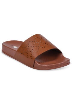Embossed Pool Slide Sandal