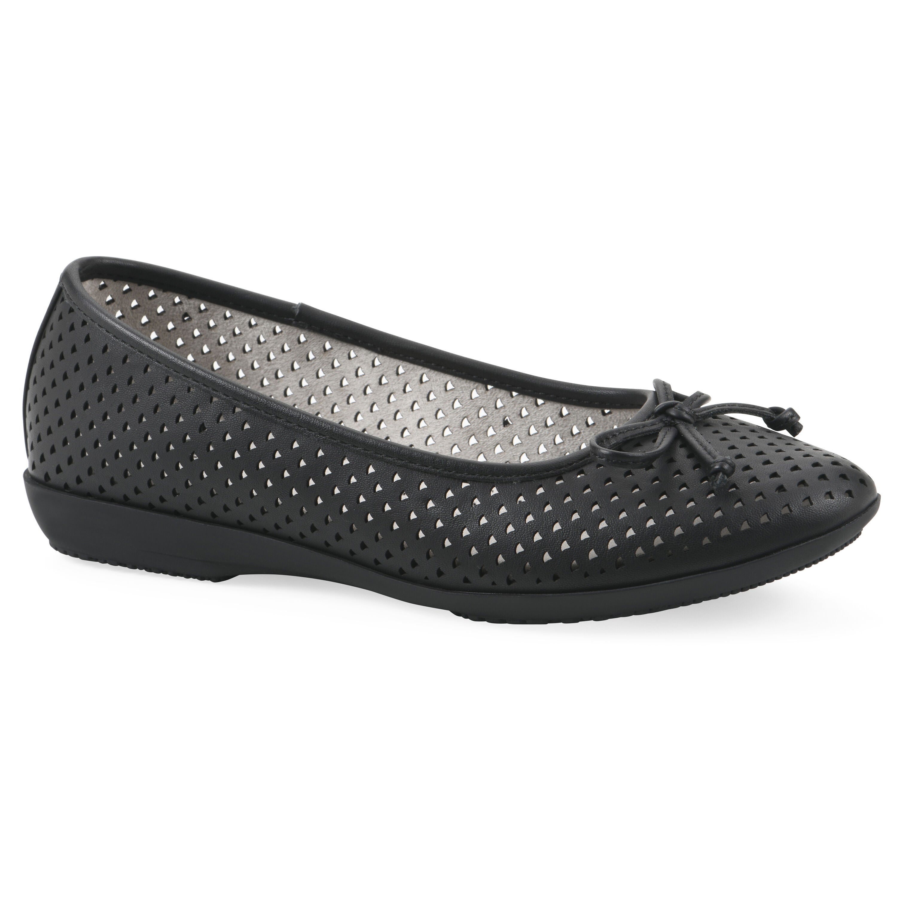 Carris Ballet Flat, BLACK SMOOTH, hi-res image number 0