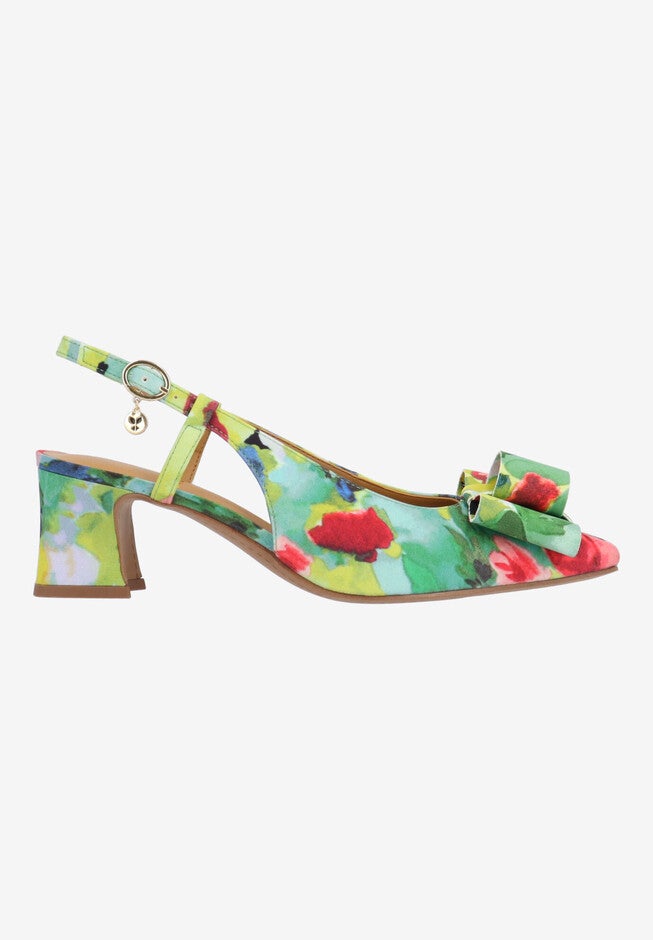 Greer Slingback Pump, GREEN, alternate image number 4