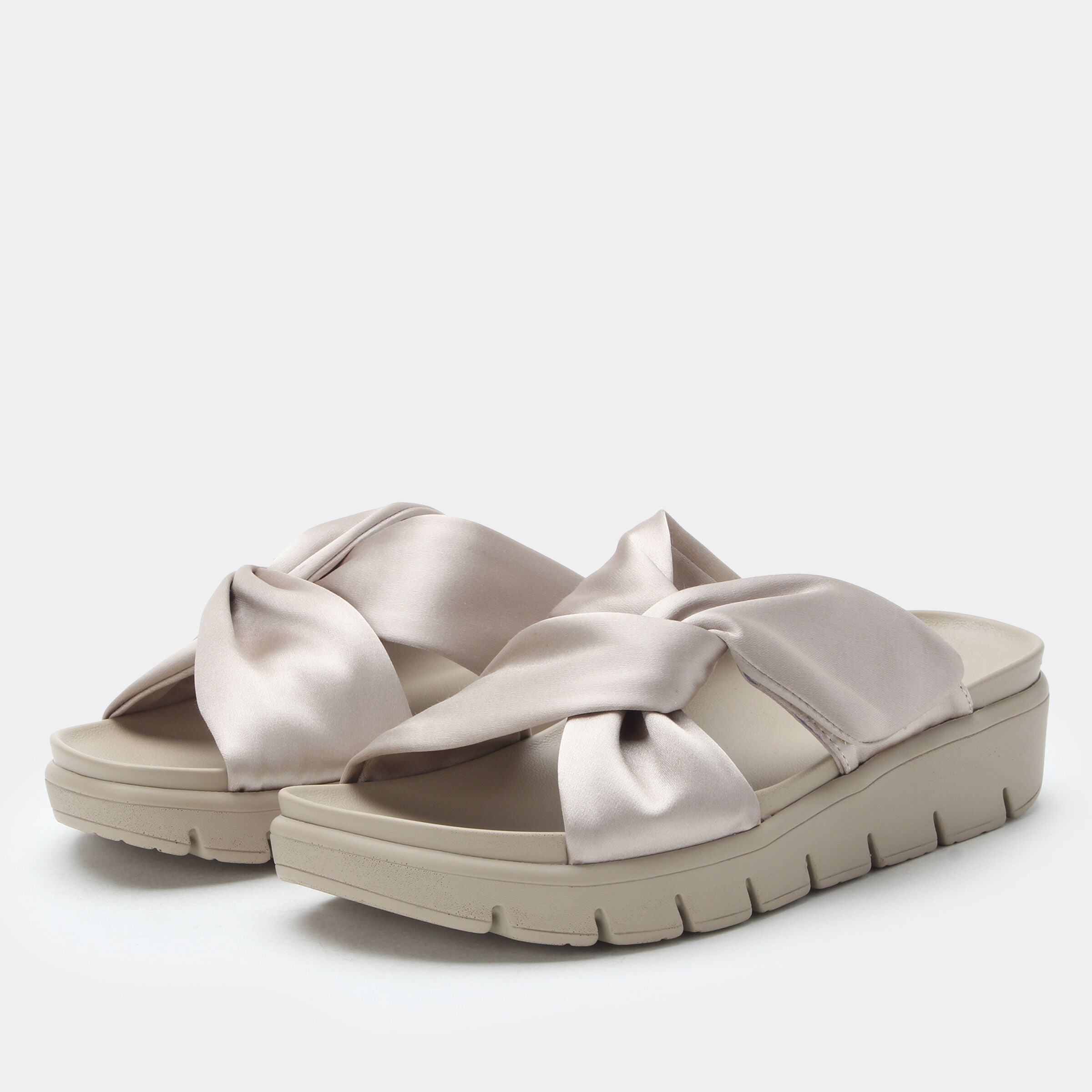 Rylie Vegan Leather Slide Sandal, IVORY, hi-res image number 0