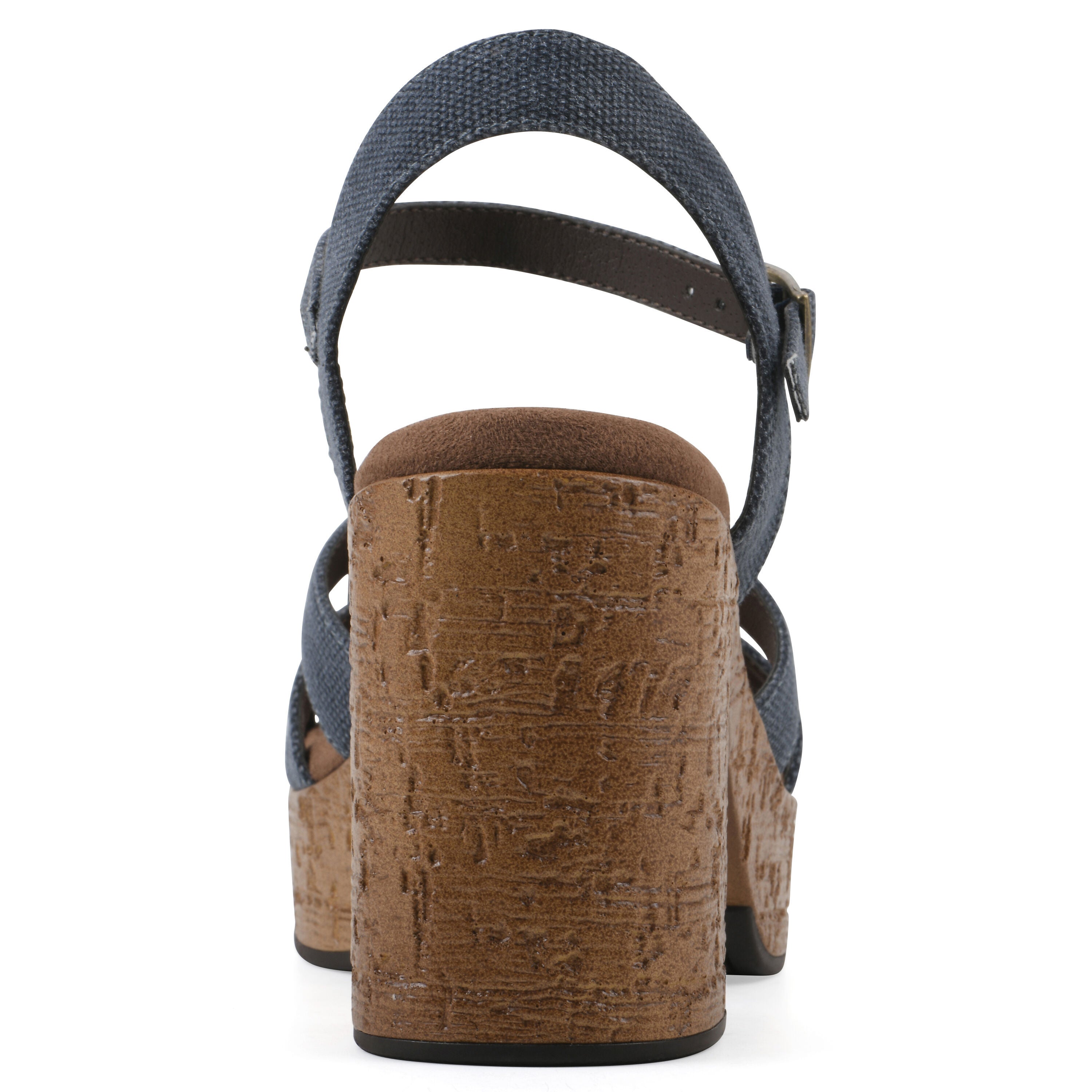 Barista Platform Sandal, DENIM BLUE FABRIC, on-hover image number 1