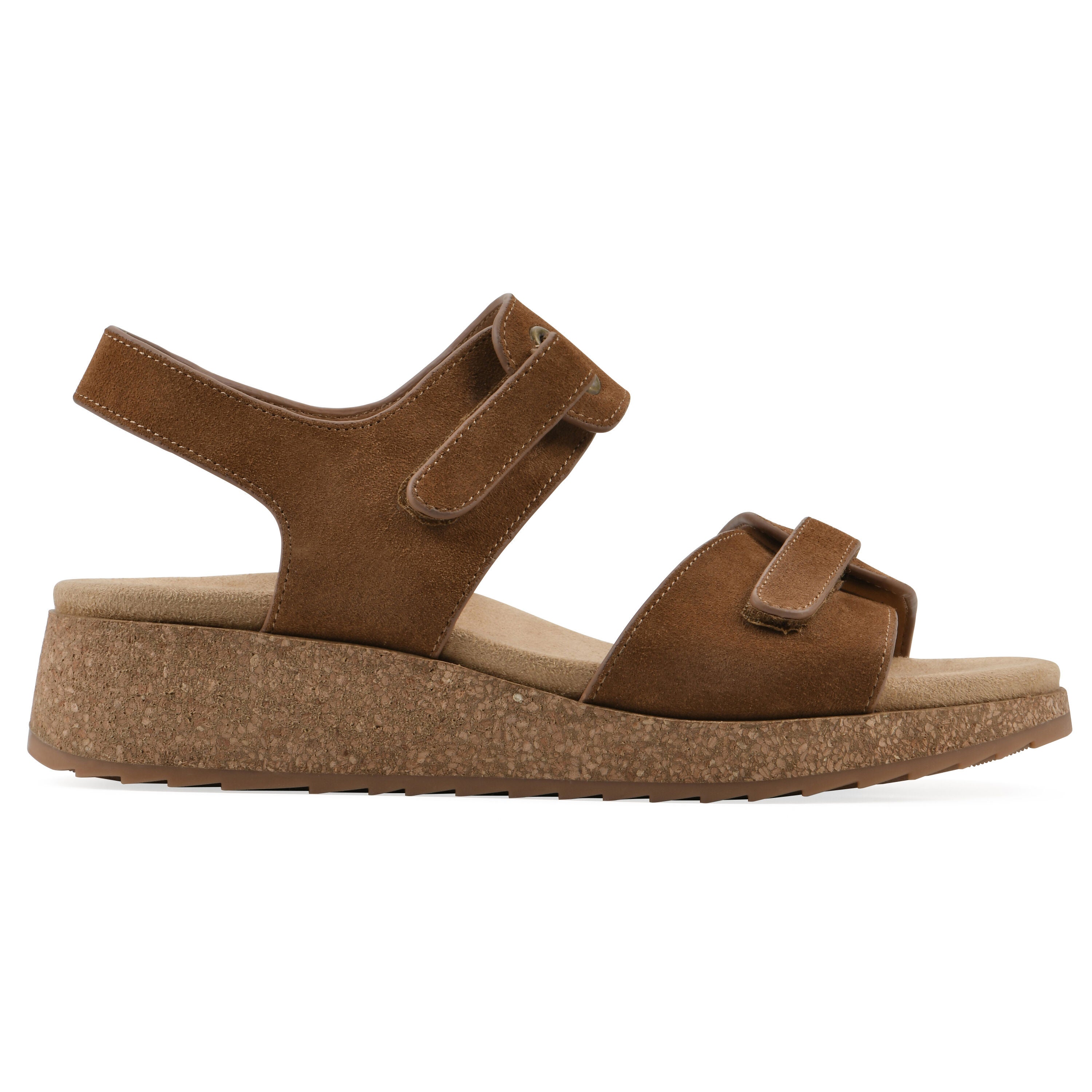 Gelato Wedge Sandal, WHISKEY SUEDE, alternate image number 2