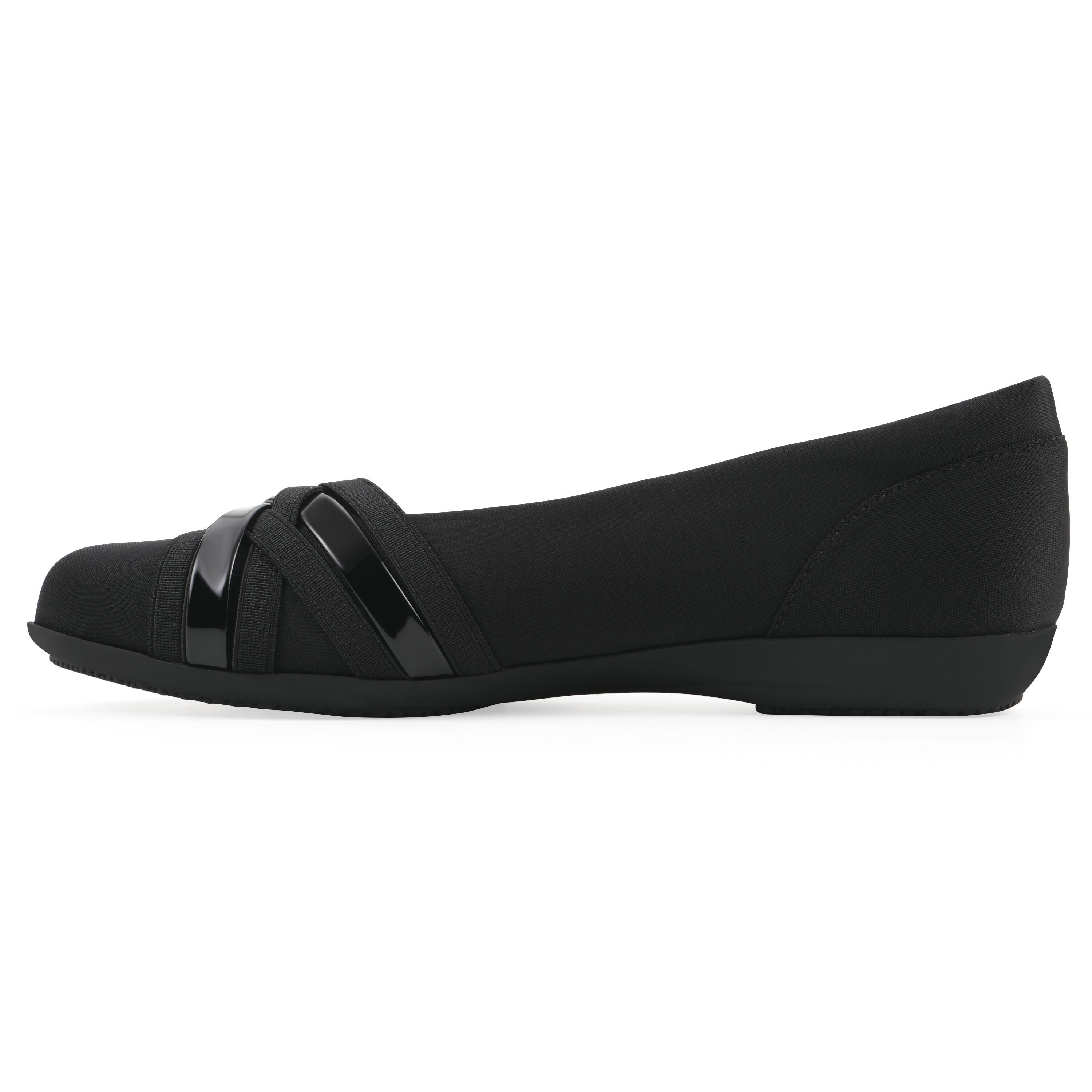 Chic Ballet Flat, BLACK NYLON, alternate image number 3