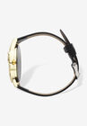 Cat Watch Gold Tone With Adjustable Black Strap 8" Length, , on-hover image number null