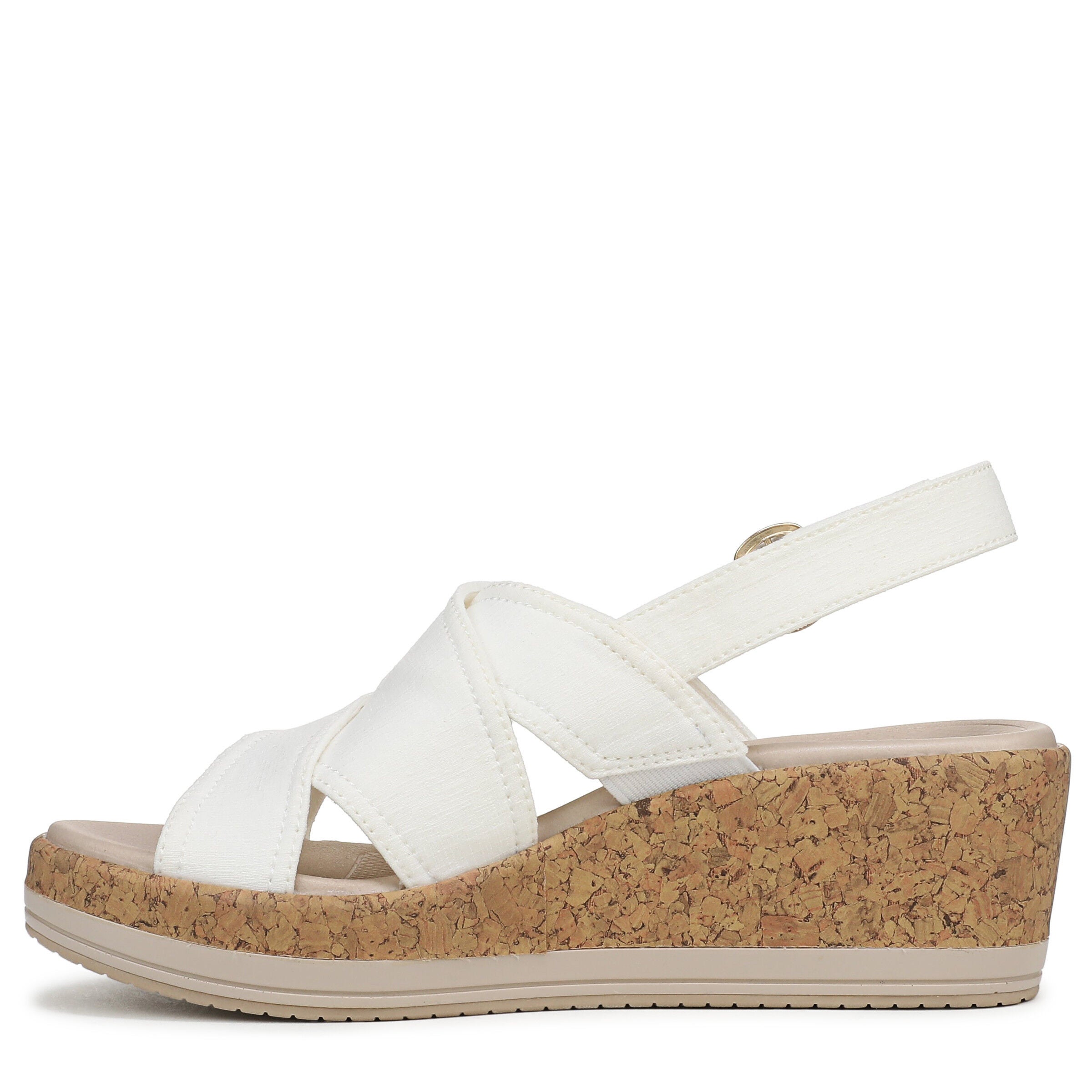 Rye Slingback Wedge Sandal, WHITE, alternate image number 5
