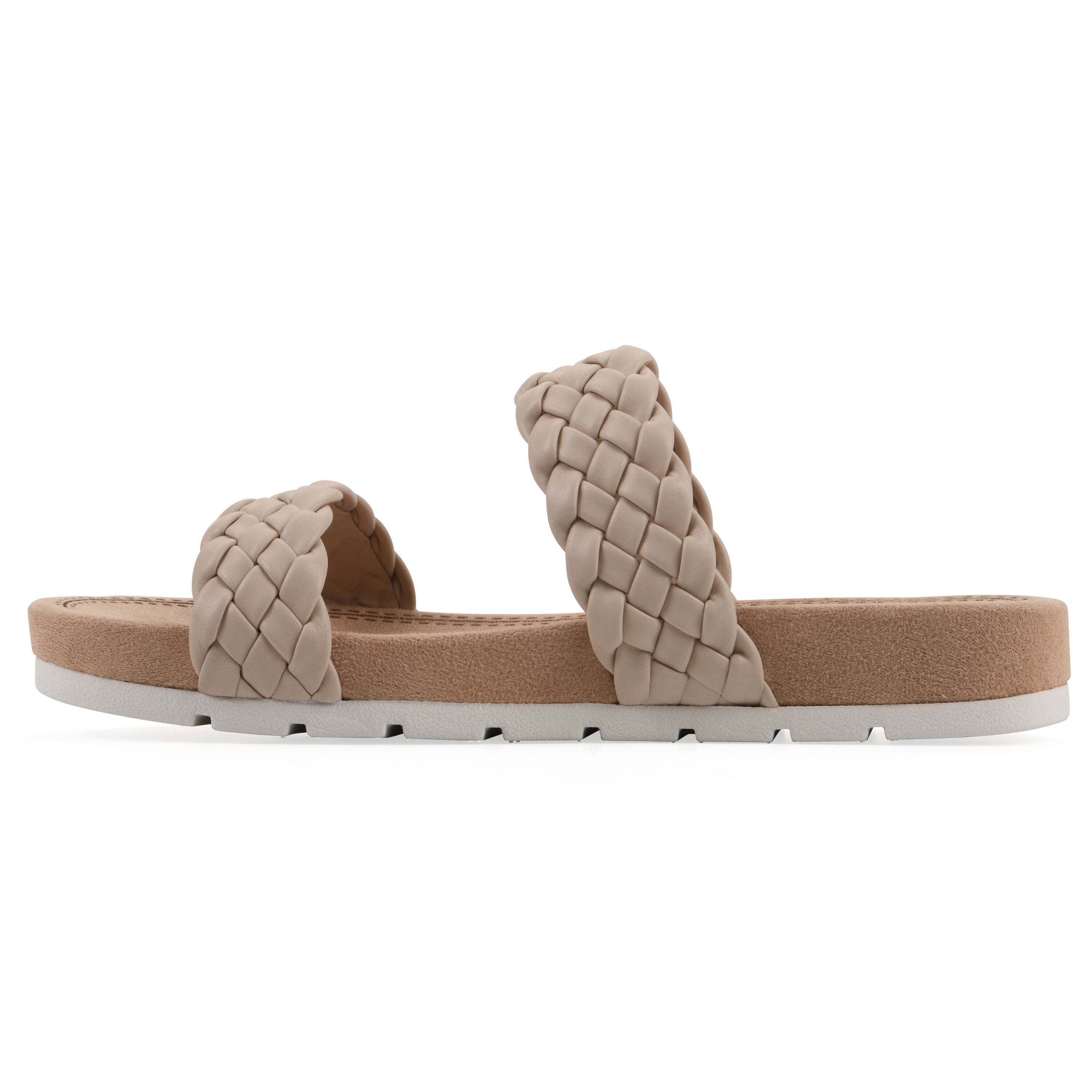 Truly Slide Sandal, BEIGE SMOOTH, alternate image number 3