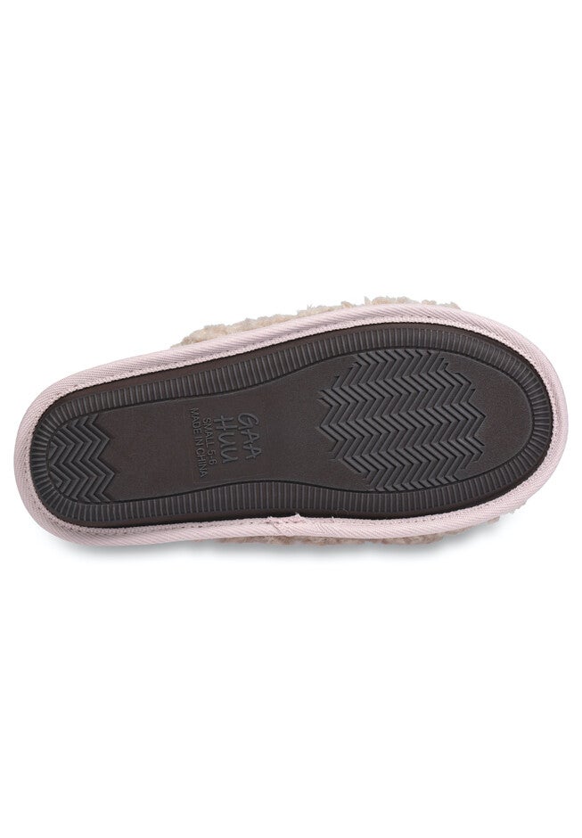 Quilted Teddy Bear Scuff Slipper Slippers, , alternate image number 4