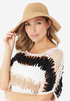 Woven Straw Bucket Hat