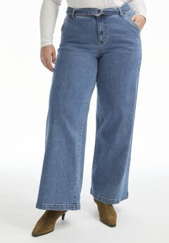 Curvie Fit High-Waisted Wide-Leg Jean