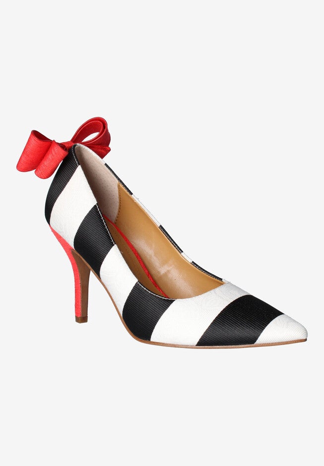 Zenata Pump , BLACK WHITE RED, hi-res image number null