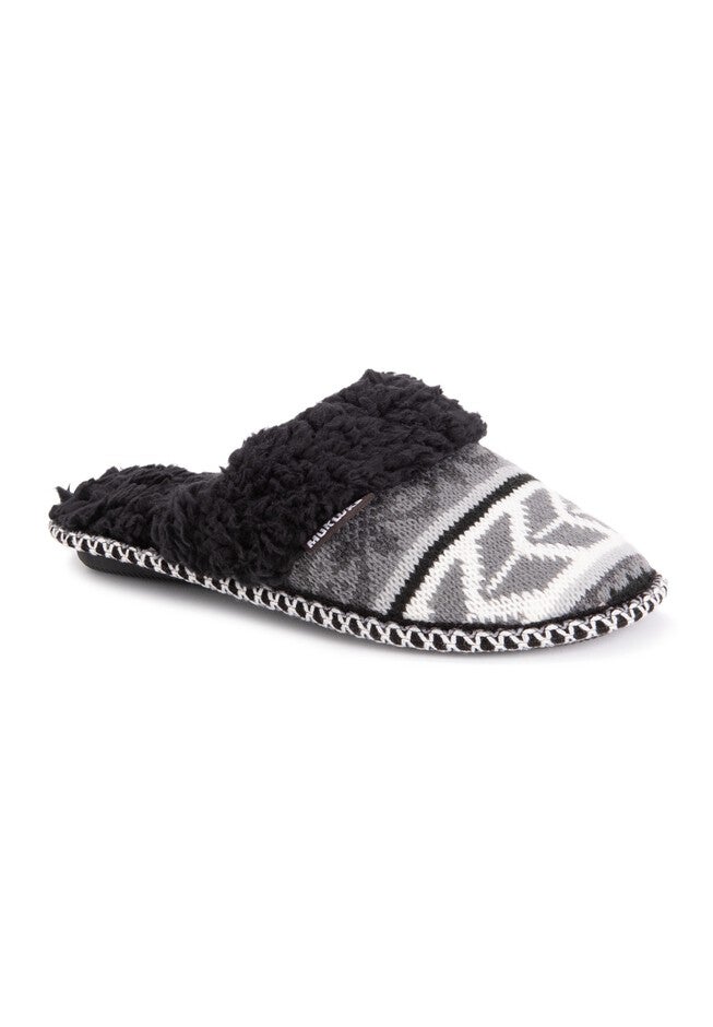 Frida Scuff Slipper by Muk Luks, CHARCOAL, hi-res image number 0
