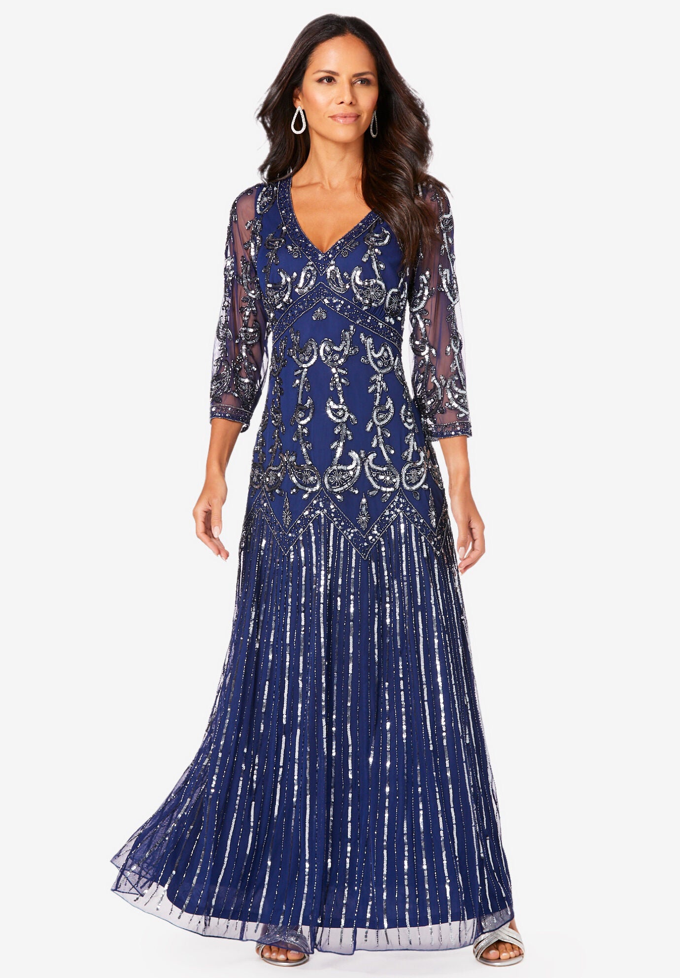 Beaded Dress Woman Within