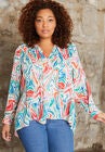 Roll-Tab Popover Tunic, , alternate image number null
