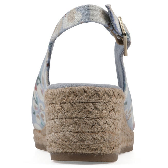 Maize Espadrille Wedge, LIGHT BLUE FLORAL, on-hover image number 1