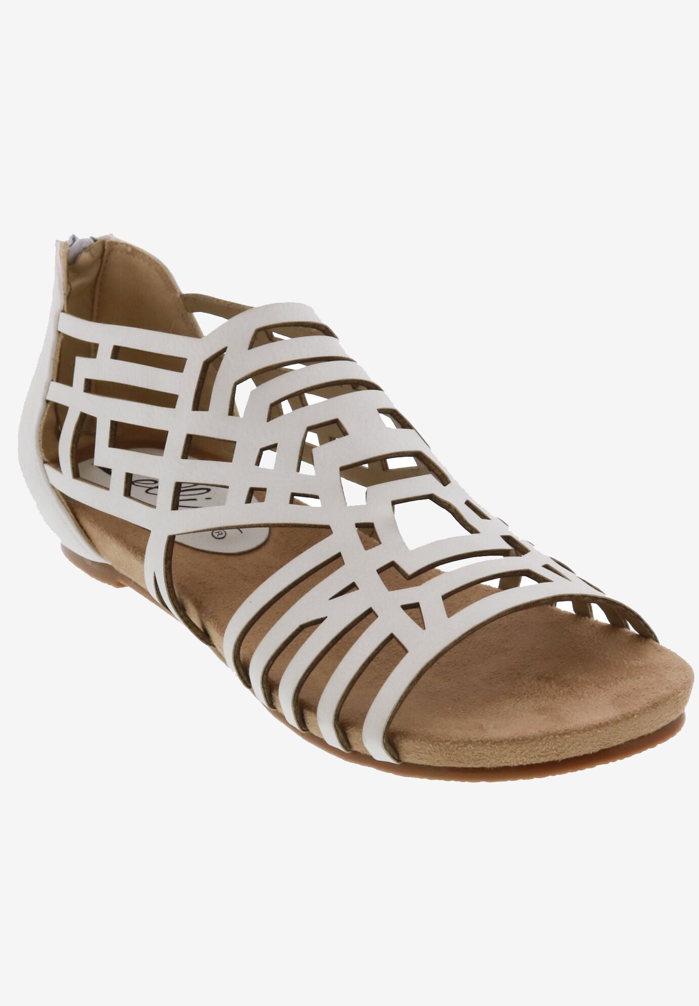 Nazareth Sandal, WHITE NUBUCK, hi-res image number 0