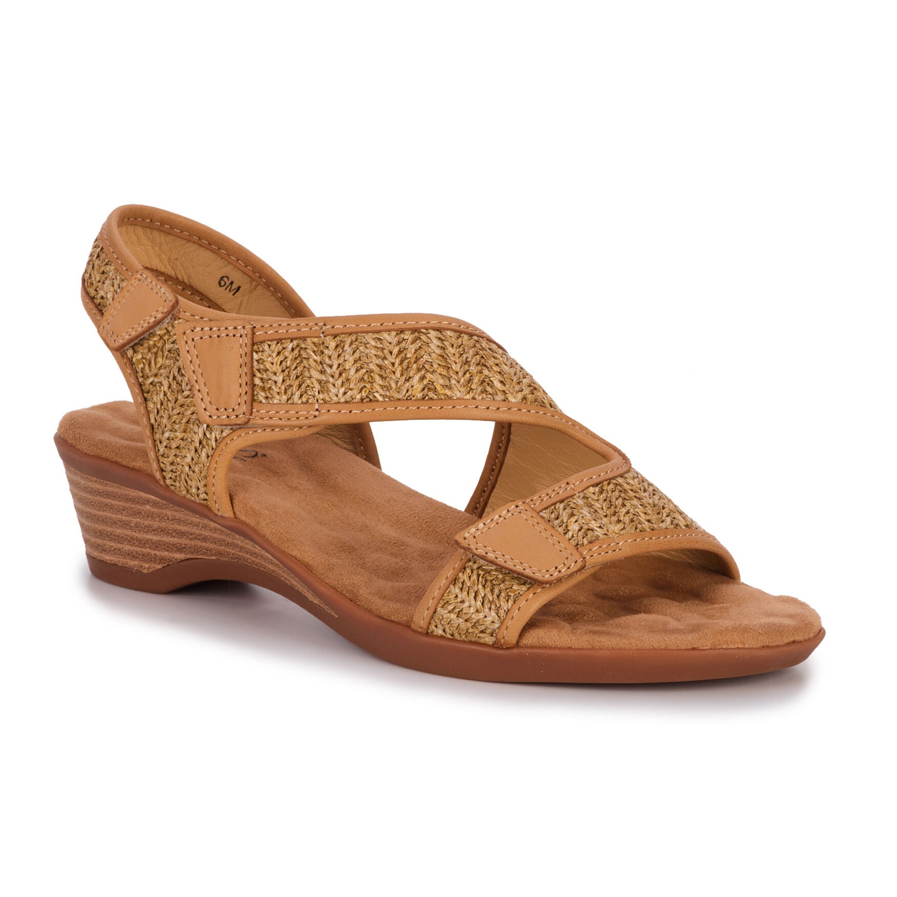 Kimmi Sandal, TAN RAFFIA LEATHER, hi-res image number 0