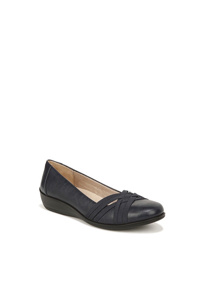 Incredible 2 Slip On Shoe, NAVY FAUX LEATHER, hi-res image number 0