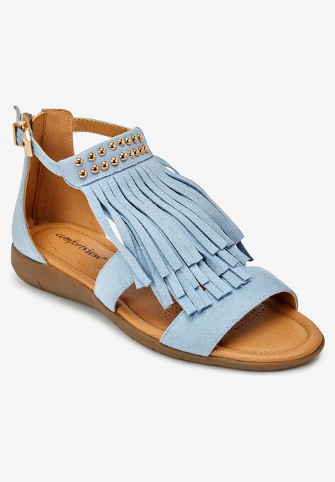 The Carmella Sandal By Comfortview Plus Size Casual Sandals