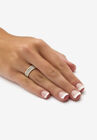 Gold-Plated Diamond Accent Stackable 3 Piece Set Eternity Ring Set, , alternate image number null