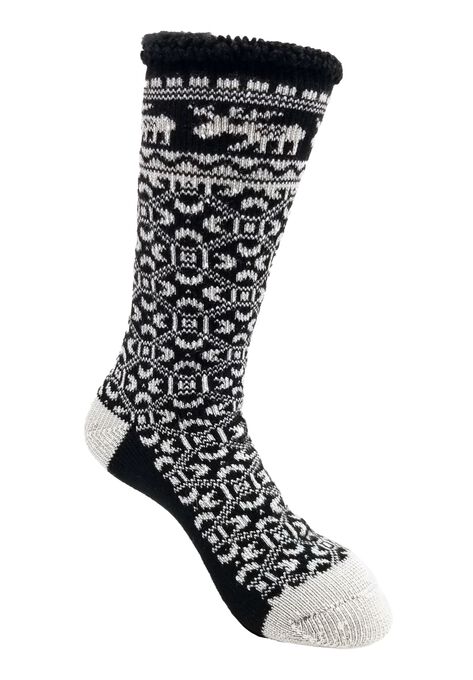 Moose Nordic Thermal Socks, BLACK, hi-res image number null