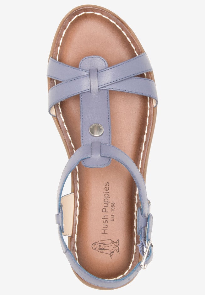 Olive T-Strap Sandal , , alternate image number null