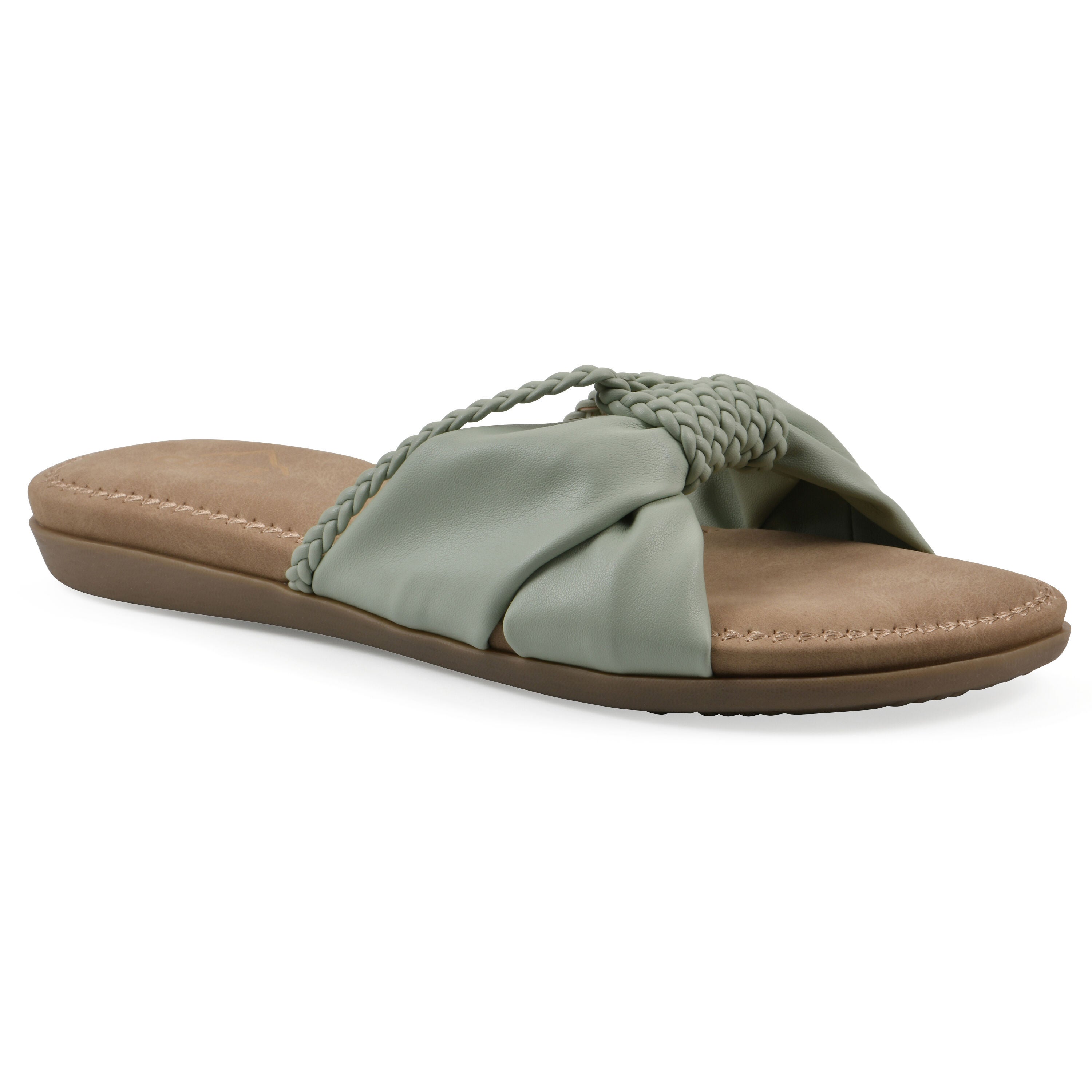 Fasha Slide Sandal, SAGE GREEN, hi-res image number 0