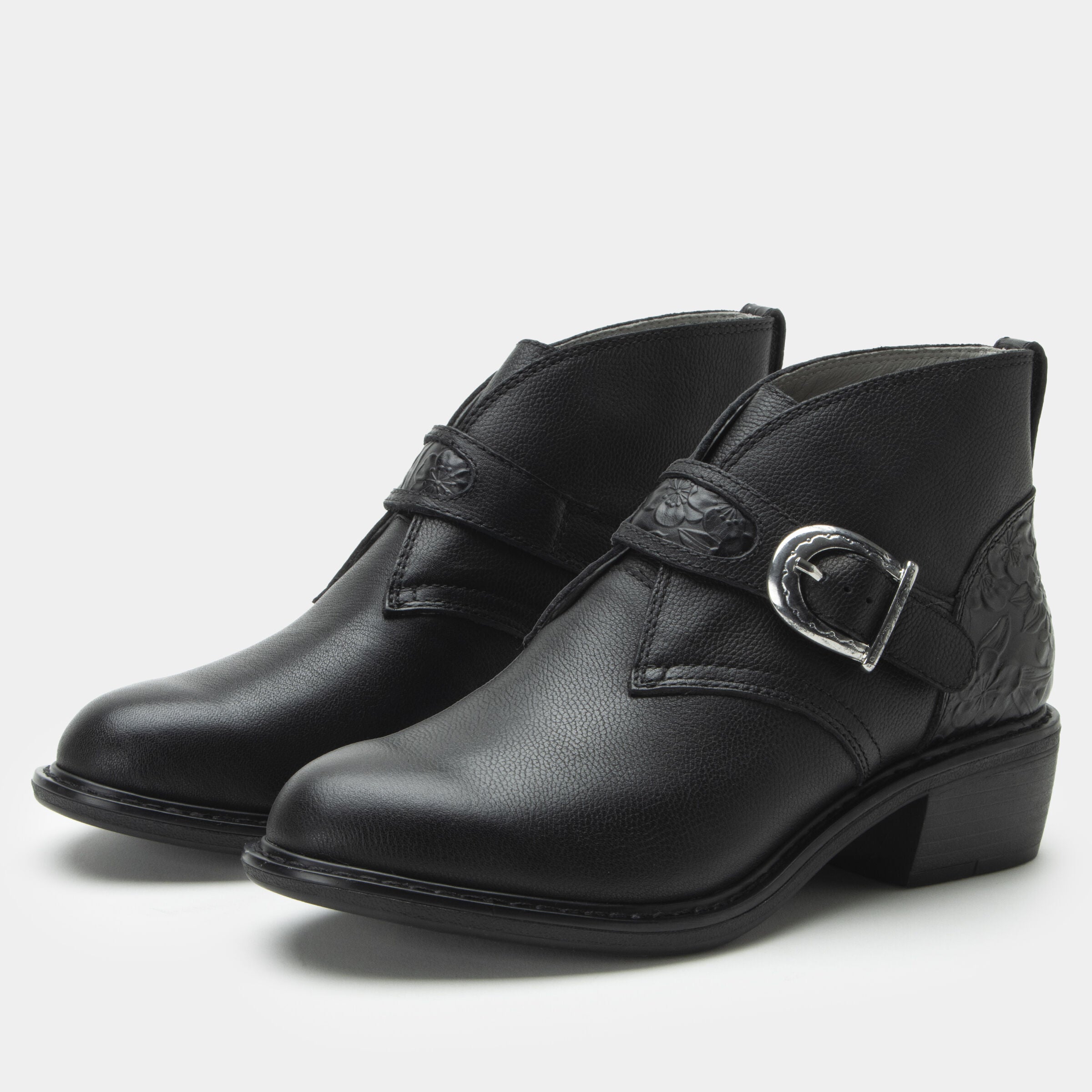Mikki Western Buckle Bootie, BLACK, hi-res image number 0