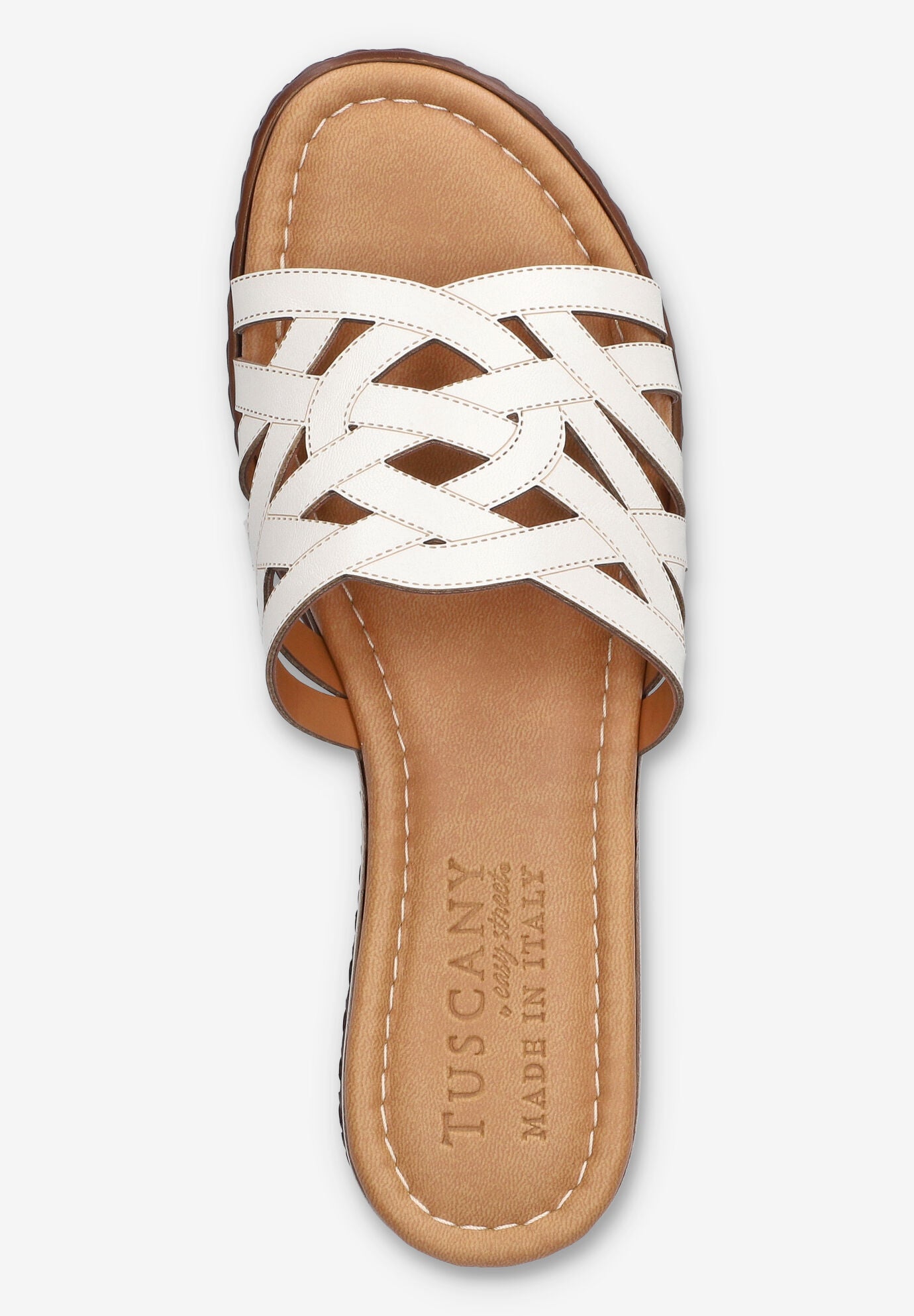 Edda Wedge Sandal, WHITE, alternate image number 6
