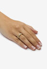 Gold & Sterling Silver Link Ring with Diamonds, , alternate image number null