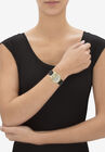 Cat Watch Gold Tone With Adjustable Black Strap 8" Length, , alternate image number null