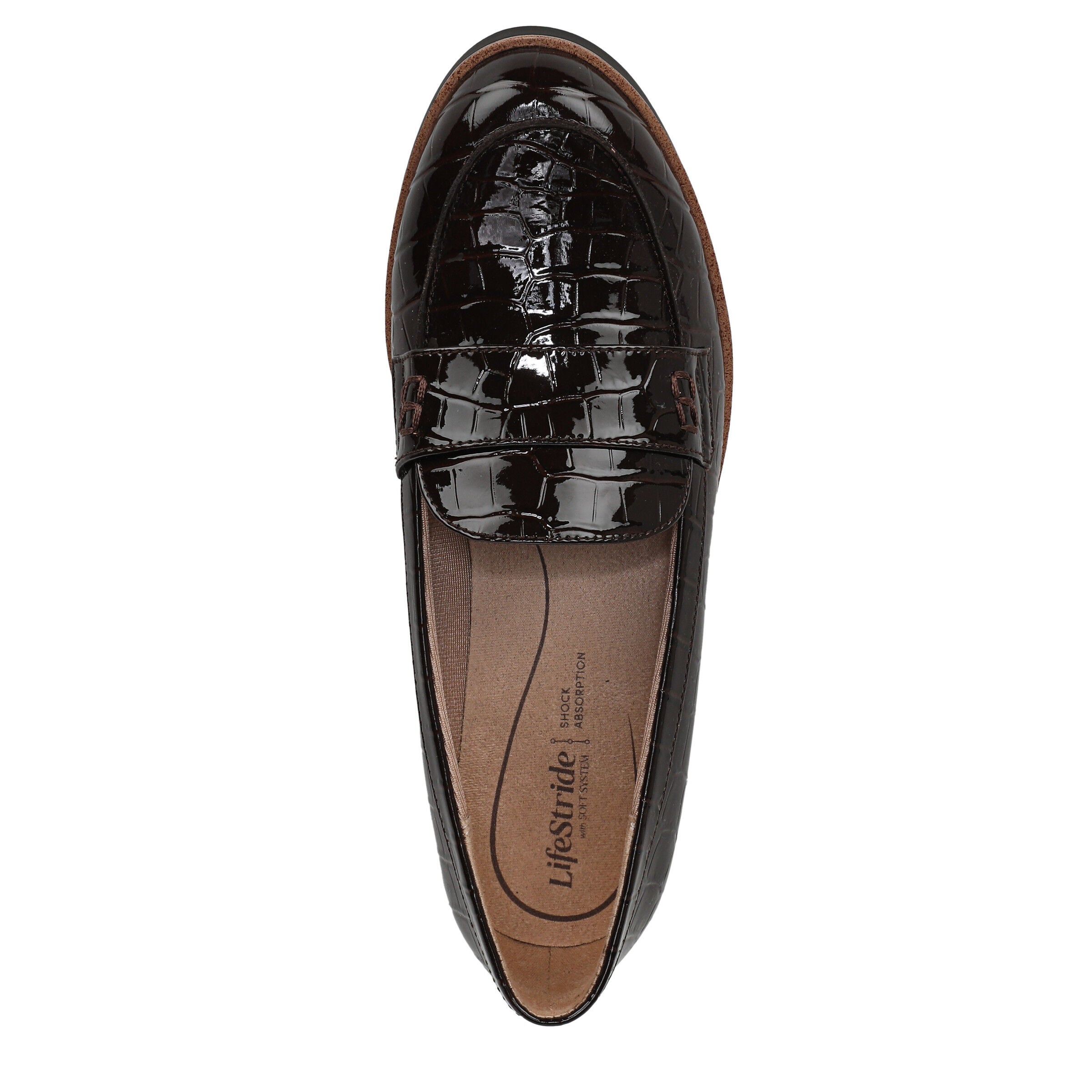 Zee Flat Loafer, DARK CHOCOLATE CROC, alternate image number 6