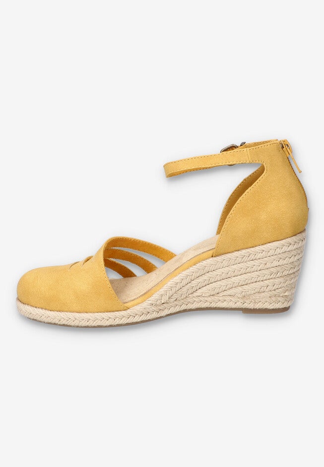 Daytona Espadrille Wedge, YELLOW, alternate image number 4