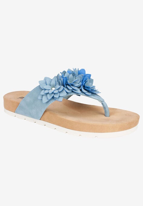 Terris Sandal By Cliffs By White Mountain Plus Size Casual