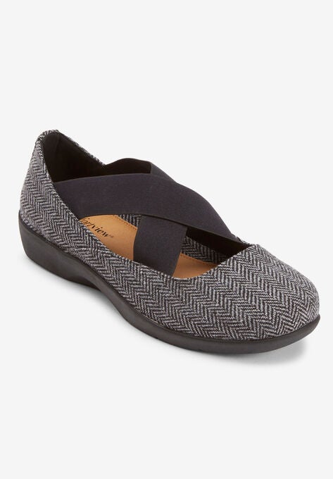 The Stacia Mary Jane Flat , HERRINGBONE, hi-res image number null