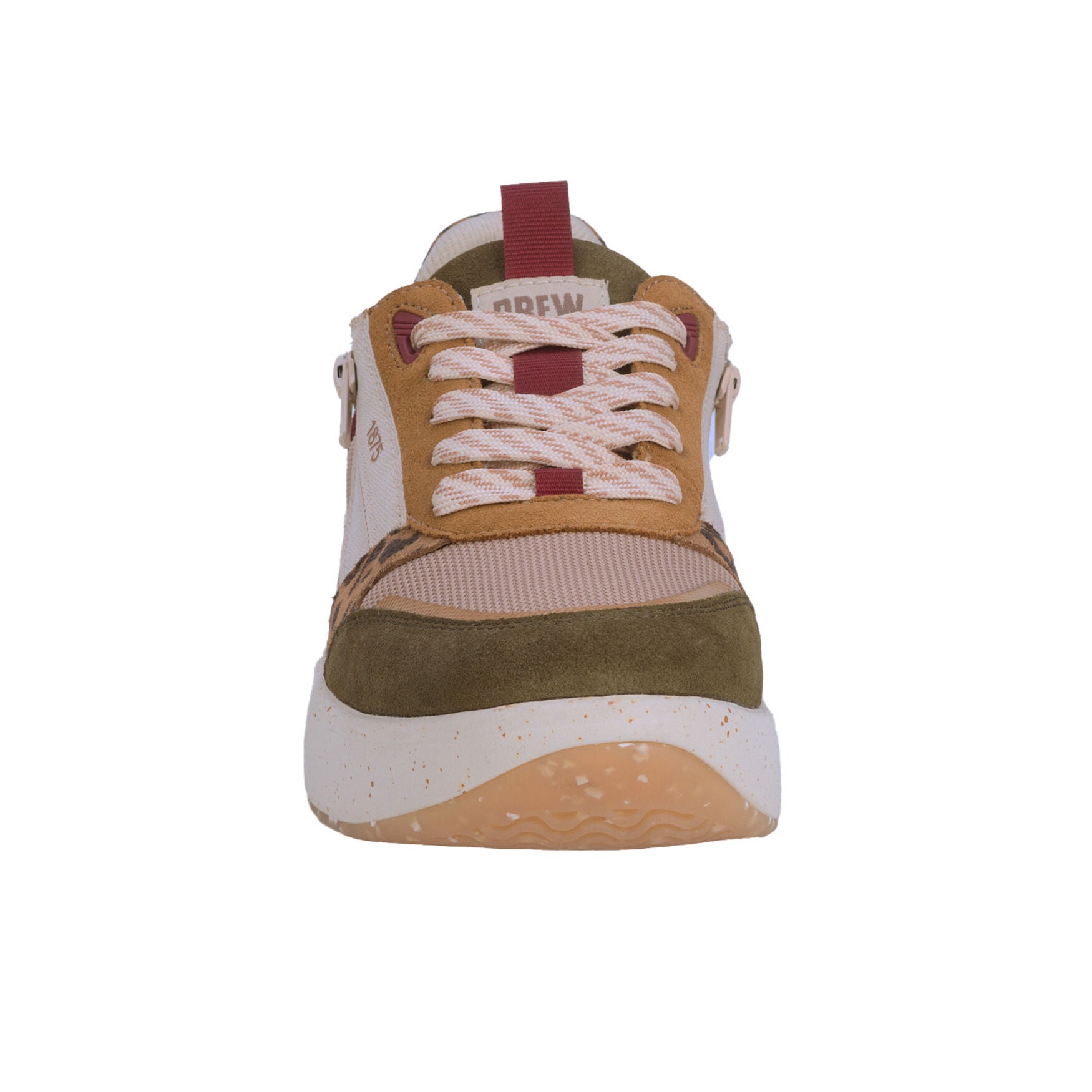 Happy Double Zip Sneaker, LEOPARD AND OLIVE, alternate image number 4