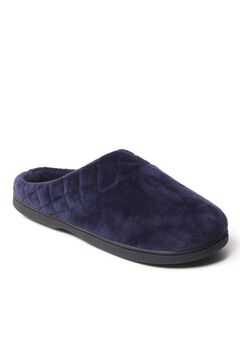 Darcy Velour Slipper Clog with Quilted Cuff