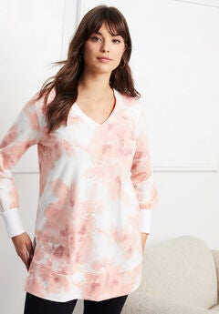 V-Neck French Terry Sweatshirt