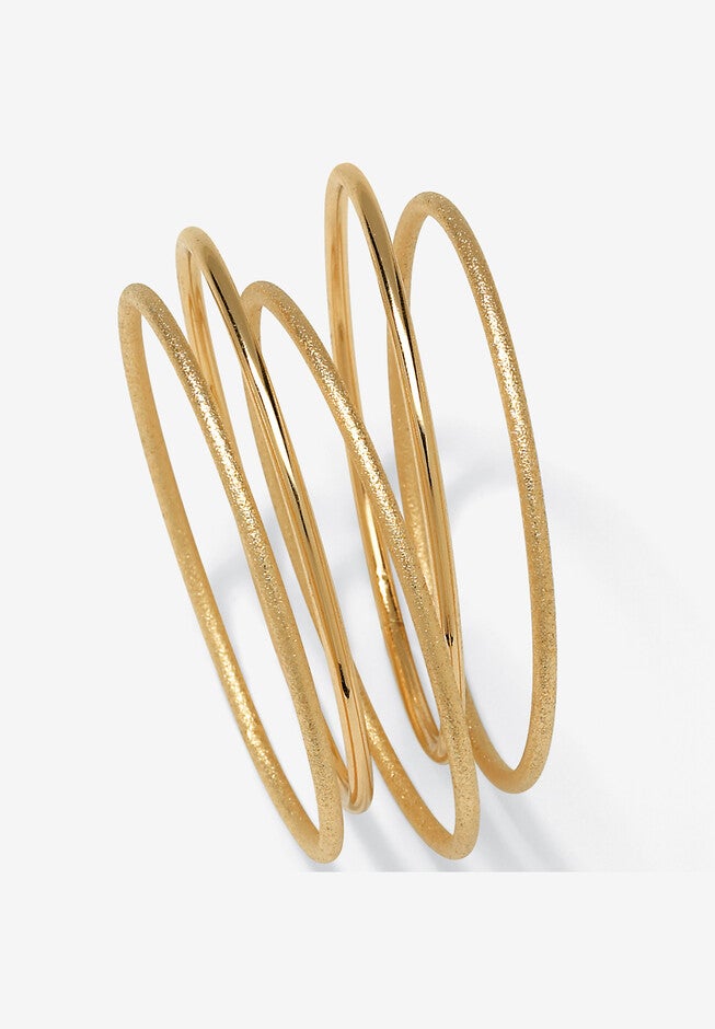 5-Piece Bracelet Set, GOLD, hi-res image number 0