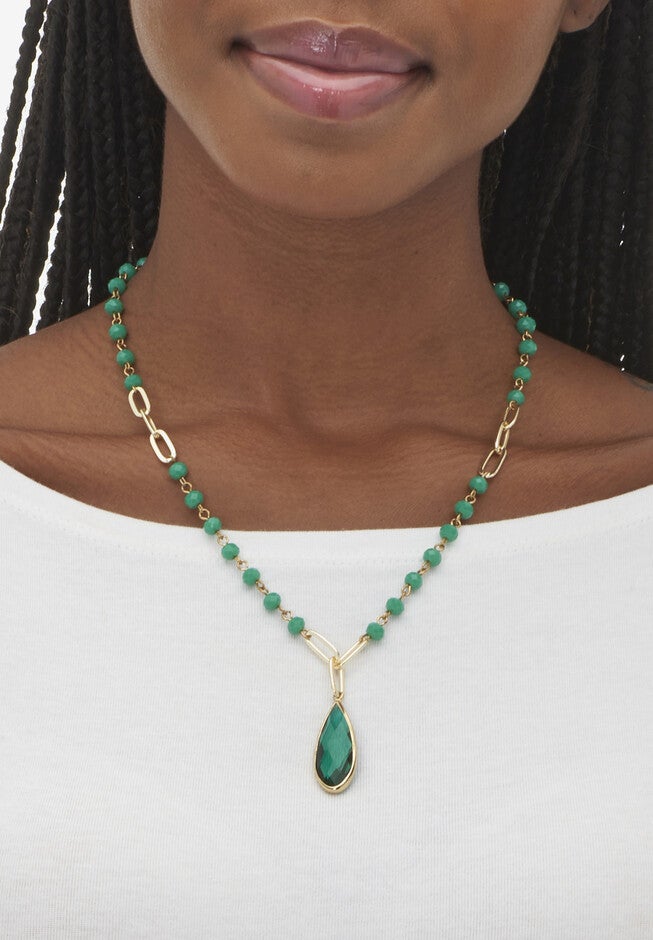 Blue Crystal Goldtone Vintage-Inspired Jewelry Set, , alternate image number null