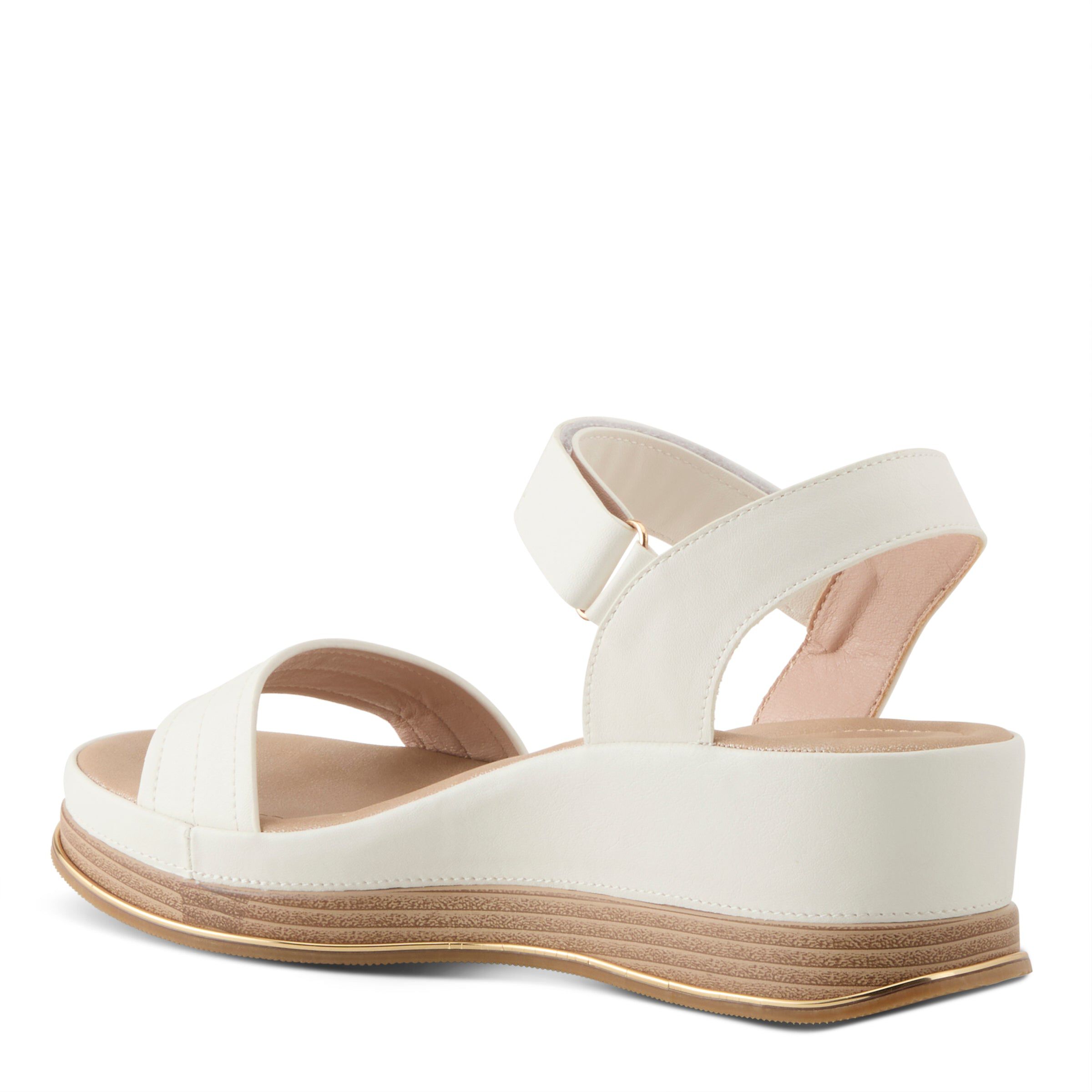 Sahil Wedge Sandal, WHITE, alternate image number 6