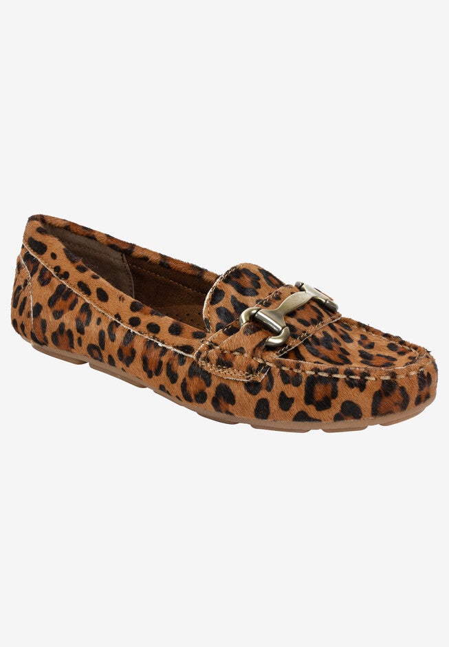 Scotch Moccasin by White Mountain, BROWN HAIR CALF, hi-res image number null
