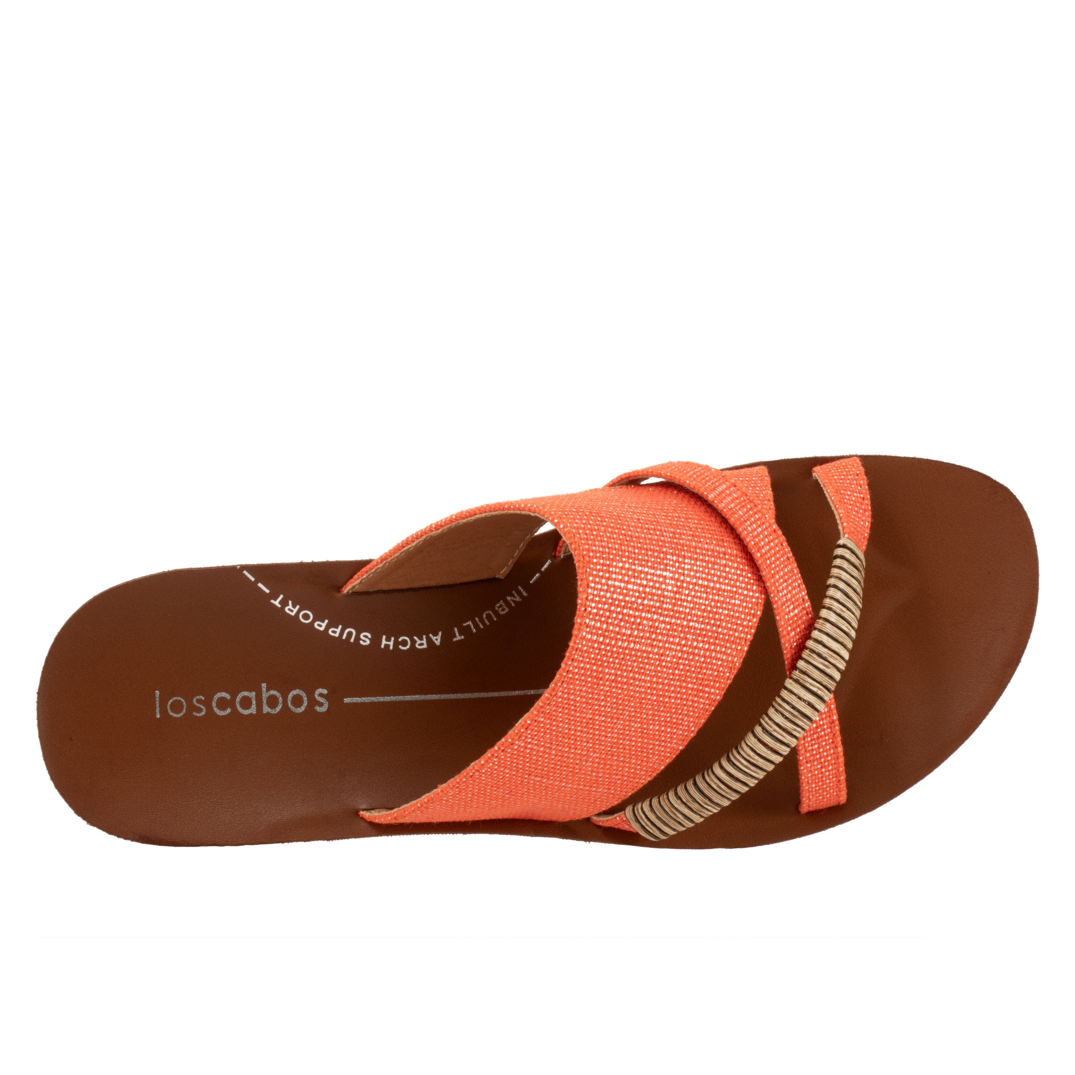Bride Sandal, ORANGE RAFFIA, alternate image number 3