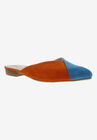 Flex Mule, TURQUOISE ORANGE MICROSUEDE, hi-res image number null