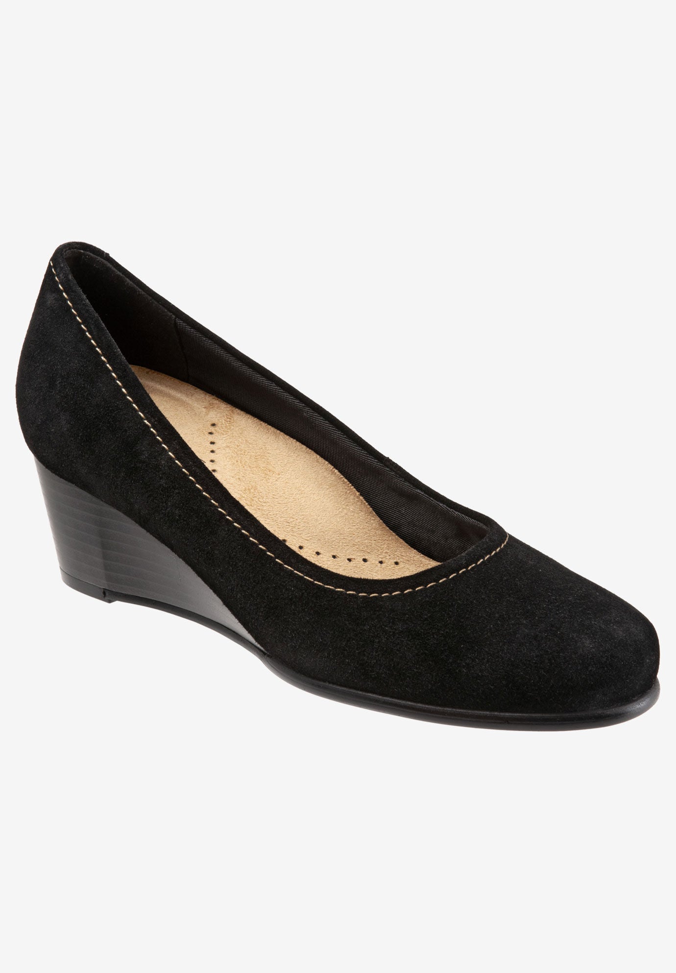 Winnie Wedge , BLACK SUEDE, hi-res image number 0